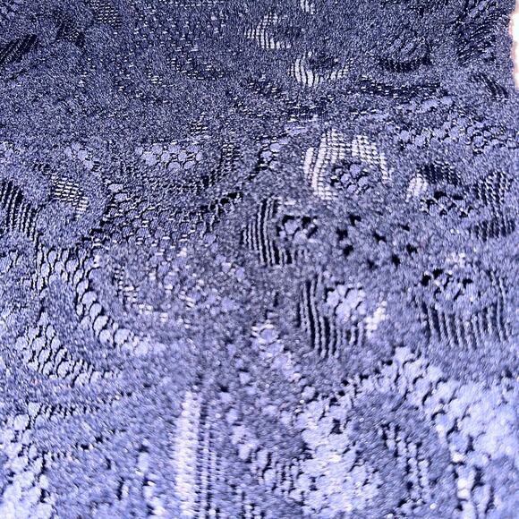 Tiana B Fit & Flare Dress Womens Sz 6 Navy Floral Lace Elegant Party Career Work - Picture 7 of 12